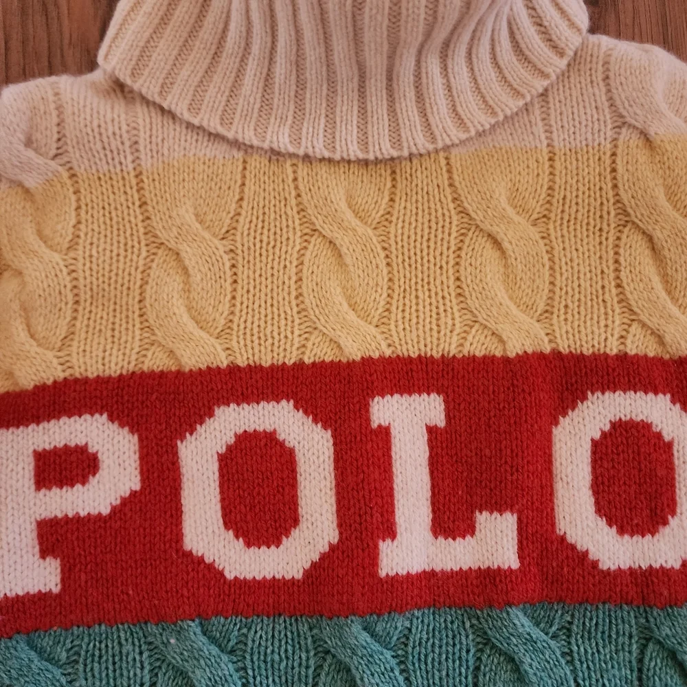 Polo by Ralph Lauren Multicolor Striped Turtleneck Sweater - Picture 4 of 4